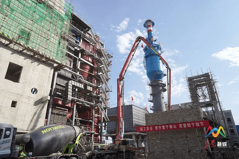 上黨區(qū)西火鎮(zhèn)熱源廠建設(shè)熱火朝天，重點(diǎn)民生工程加速推進(jìn)